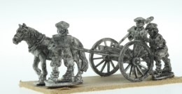 BIC-ECWG010 - Frame Gun with 3 Scots crew (bonnets) & mule manouvering