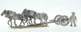 BIC-ECWG017 - Heavy Limber with 4 horses & driver on foot,