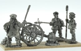 BIC-ECWG008 - Frame Gun with 3 Scots crew (bonnets) firing