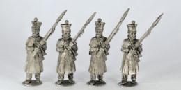 AWB12 British Infantry Advancing in Greatcoat and Bell Top Shako
