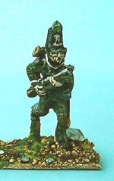 BIC-BN044 - Rifles bugler running, bugle slung