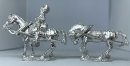 CON-E001 - 2 x French horse walking & 1 rider