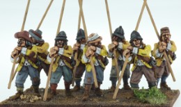 BIC-ECW004 - Unarmoured Pikemen at shoulder