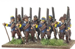BIC-ECW044 - Musketeers with rests marching