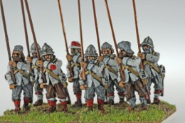 BIC-ECW006 - Unarmoured Pikemen marching