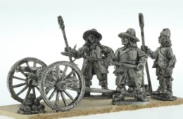 BIC-ECWG005 - Frame Gun with 3 crew (soft hats) firing