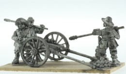 BIC-ECWG006 - Frame Gun with 3 crew (soft hats) loading