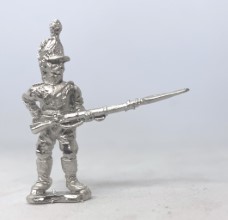 FLM-WN002 - Light infantry wearing horsehair helmet reaching for cartridge